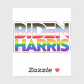 Biden Harris LGBTQ+ trots Sticker (Vel)