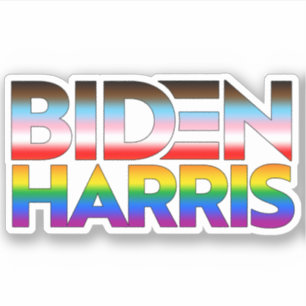 Biden Harris LGBTQ+ trots Sticker