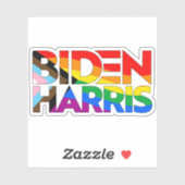 Biden Harris LGBTQ+ Voortgangsprijs Sticker (Vel)