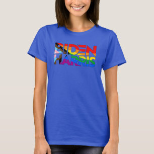 Biden Harris LGBTQ+ Voortgangsprijs T-shirt
