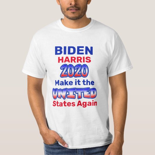 Biden Harris Make It the United States Again T-shirt (Voorkant)