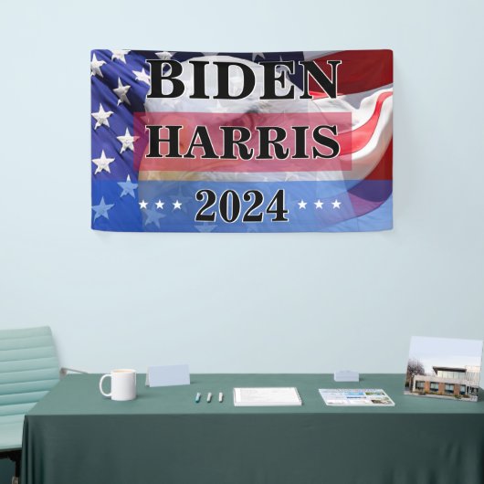 Biden Harris Niet-officiële campagne 2024 Banner (Beurs)