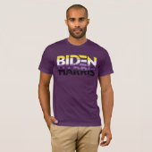 Biden Harris Non-binair Pronk T-Shirt (Voorkant volledig)