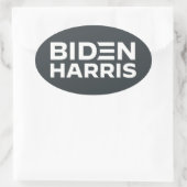 BIDEN HARRIS OVALE STICKER (Tas)