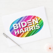 BIDEN HARRIS OVALE STICKER (Envelop)