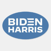 BIDEN HARRIS OVALE STICKER (Voorkant)