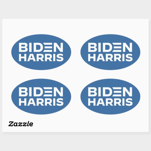 BIDEN HARRIS OVALE STICKER (Vel)