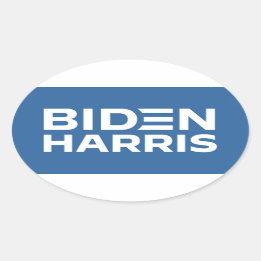 BIDEN HARRIS OVALE STICKER