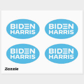BIDEN HARRIS OVALE STICKER (Vel)