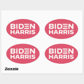 BIDEN HARRIS OVALE STICKER (Vel)