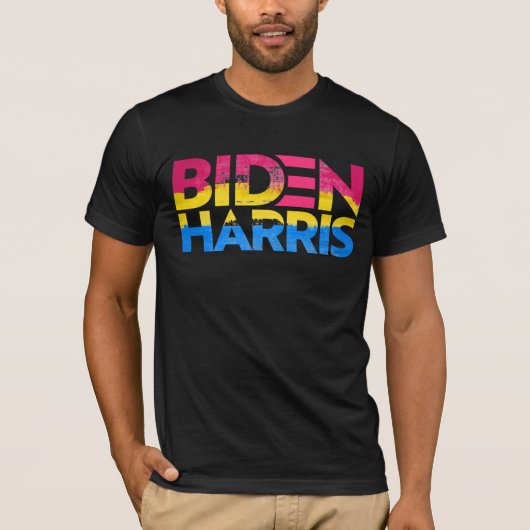 Biden Harris Panseksueel Pride T-shirt (Voorkant)