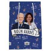 Biden Harris Party Medium Cadeauzakje (Achterkant)