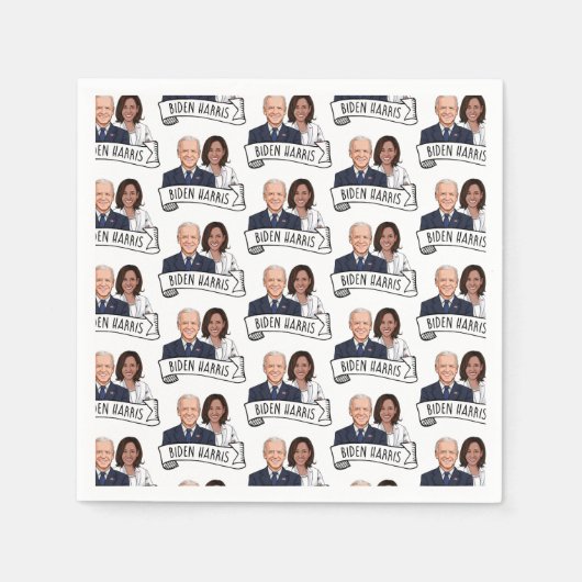 Biden Harris Party Servet (Voorkant)