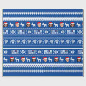 Biden Harris Pattern Holiday Cadeaupapier (Vlak)