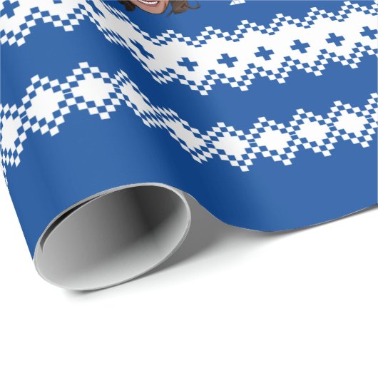 Biden Harris Pattern Holiday Cadeaupapier (Rol Hoek)