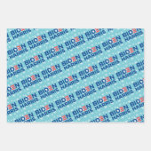 Biden Harris politiek kerstfeest Inpakpapier Vel (Voorkant 2)