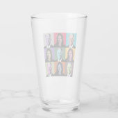 Biden Harris Pop Art (Neon) Glas (Achterkant)