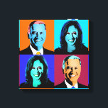Biden Harris Pop Art (Sinaasappel, Blauw, Paarse,  Canvas Afdruk<br><div class="desc">Politieke Pop Art Gear en Politieke Gifts van PolitiClothes.com & PolitiCardz.com Vind de meest unieke verkiezingen en politieke cadeaus, waaronder: politieke T-shirts, politieke Bumperstickers, politieke Buttonnen, politieke Posters, politieke spelden, politieke Kaarten, politieke Mokken, politieke Posters, politieke handtekeningen en nog veel meer! Politieke kunst en kunst: http://www.PolitiClothes.com Politieke Kaarten en geschenken:...</div>