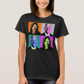 Biden Harris Pop Art (Sinaasappel, grijs, blauw, r T-shirt (Voorkant)