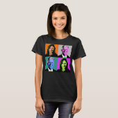 Biden Harris Pop Art (Sinaasappel, grijs, blauw, r T-shirt (Voorkant volledig)