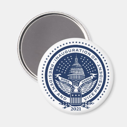 Biden Harris President Inaugurale Logo Inauguratie Magneet (Voorkant / Achterkant)