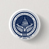 Biden Harris President Inaugurale Logo Inauguratie Ronde Button 3,2 Cm (Voorkant)