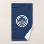 Biden Harris Presidentieel Inauguration Monogramme Bad Handdoek (Handdoek)
