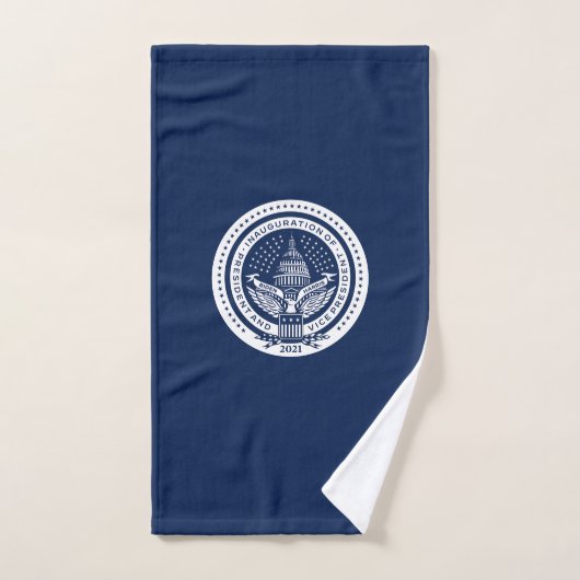 Biden Harris Presidentieel Inauguration Monogramme Bad Handdoek (Handdoek)
