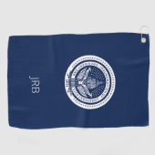 Biden Harris Presidentieel Inauguration Monogramme Golfhanddoek (Horizontaal)