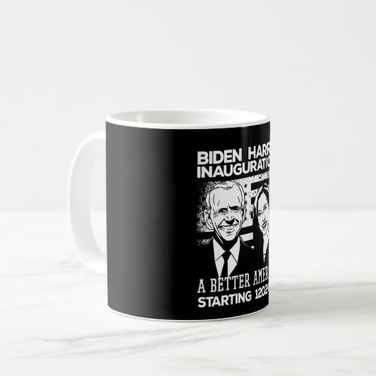 Biden Harris Presidentiële Inauguratie 2021 Koffiemok (Voorkant links)