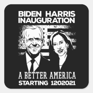 Biden Harris presidentiële inauguratie 2021 Vierkante Sticker