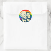 BIDEN HARRIS PRIDE BADGE LARGE RONDE STICKER (Tas)