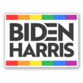 BIDEN HARRIS Pride Block Sticker (Voorkant)