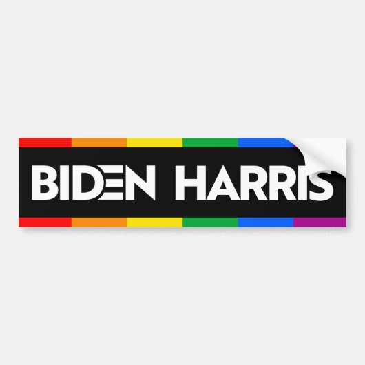 BIDEN HARRIS PRIDE BUMPERSTICKER (Voorkant)