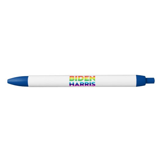 "Biden Harris" - Pride lgbtq lgbt regenboog kleure Zwarte Inkt Pen (Voorkant)