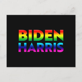 "Biden Harris" pride lgbtq lgbt regenboogkleuren Briefkaart