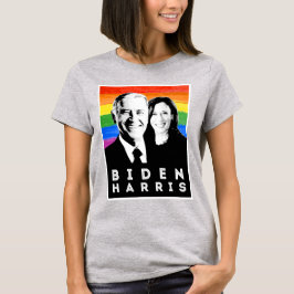BIDEN HARRIS PRIDE POSTER T-SHIRT