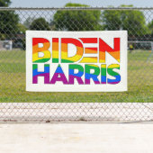 Biden Harris Pride Rainbow Spandoek (Insitu)