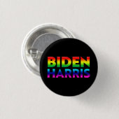 Biden Harris - Pride regenboogkleuren Ronde Button 3,2 Cm (Voorkant /achterkant)