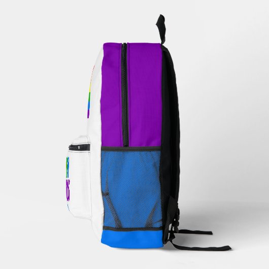 Biden Harris Rainbow American Flag LGBT Custom Bedrukte Rugzak (Rechts)