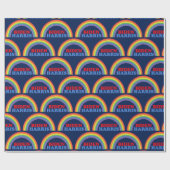 Biden Harris Rainbow Cute Democratic Political Cadeaupapier (Vlak)
