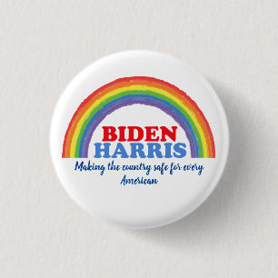 Biden Harris Rainbow Inspirerend Quote Custom Ronde Button 3,2 Cm