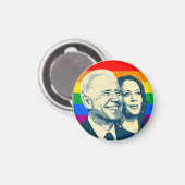 Biden Harris Rainbow Pride Magneet (Voorkant / Achterkant)