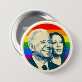 Biden Harris Rainbow Pride Ronde Button 7,6 Cm (Voorkant /achterkant)