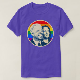 Biden Harris Rainbow Pride T-shirt