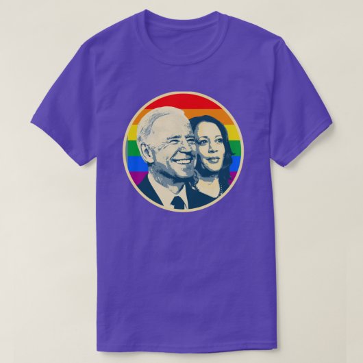 Biden Harris Rainbow Pride T-shirt (Design voorkant)