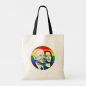 Biden Harris Rainbow Pride Tote Bag (Achterkant)