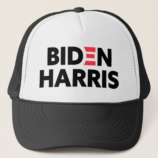 Biden/Harris Red Black White Trucker Pet (Voorkant)