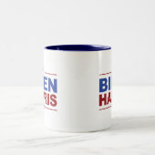 BIDEN/HARRIS Red & Blue Two-Tone Coffee Mok (Center)