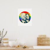 Biden Harris Regenboog Pride Poster (Keuken)